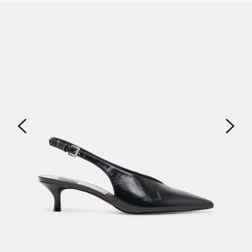 Dolce Vita Black Pointed Slingback Heels